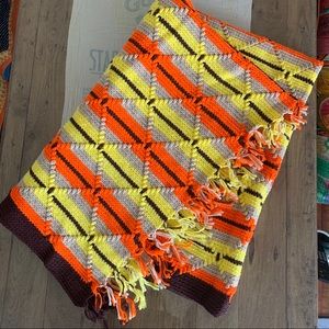 SOLD - VTG Handmade Blanket Throw